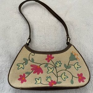 Liz Claiborne embroidered purse rare